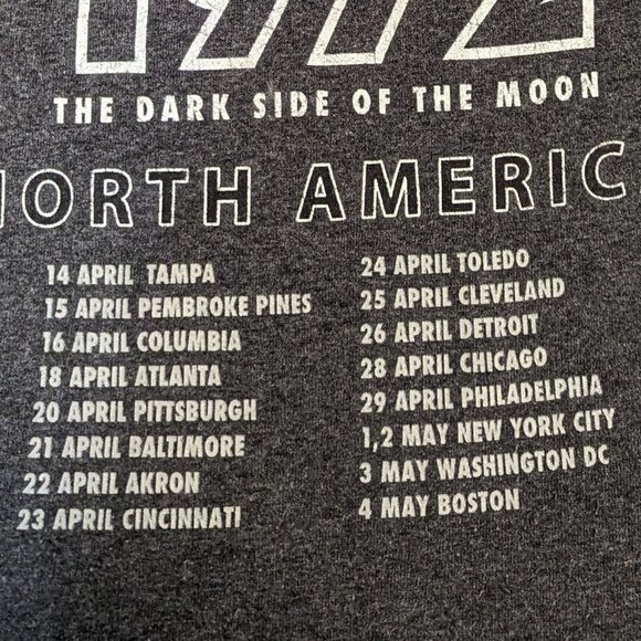 Pink Floyd Dark Side of the Moon Long Sleeve T- Shirt Concert Music Retro - Picture 6 of 6